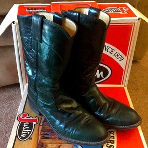 Women’s Dark green Justin boots